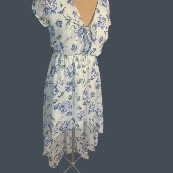 Lily Rose Blue and White High Low Sundress size small - Picture 1 of 6